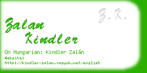 zalan kindler business card